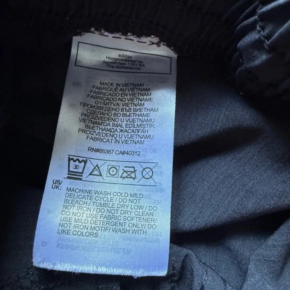 Adidas Women's Dark Gray Athletic Shorts - Picture 3 of 4